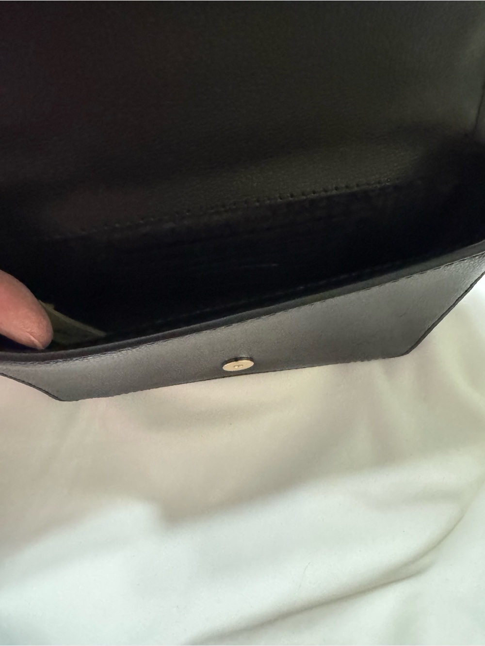 Kate Spade New York Black Glitter Crossbody Satchel Bag Gold Chain Strap - Picture 5 of 5